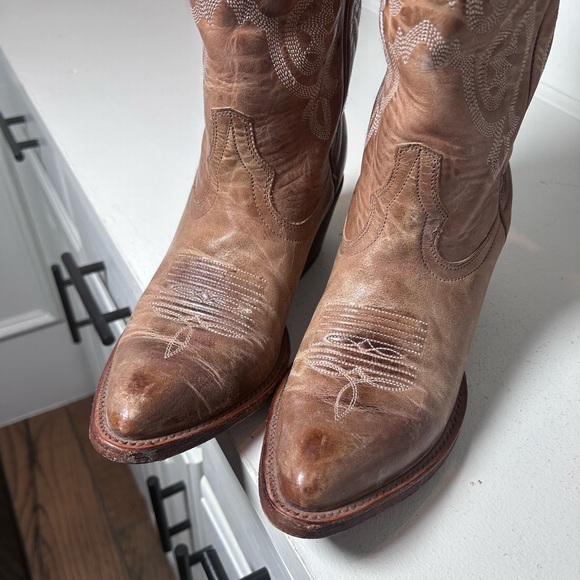 Shyanne Women’s Western Boots Size 8B Brown Leather Embroidered Cowboy Boots - Picture 7 of 8